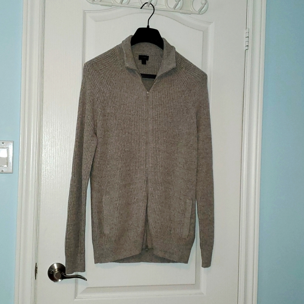 Medium J.Crew Grey Zip-up